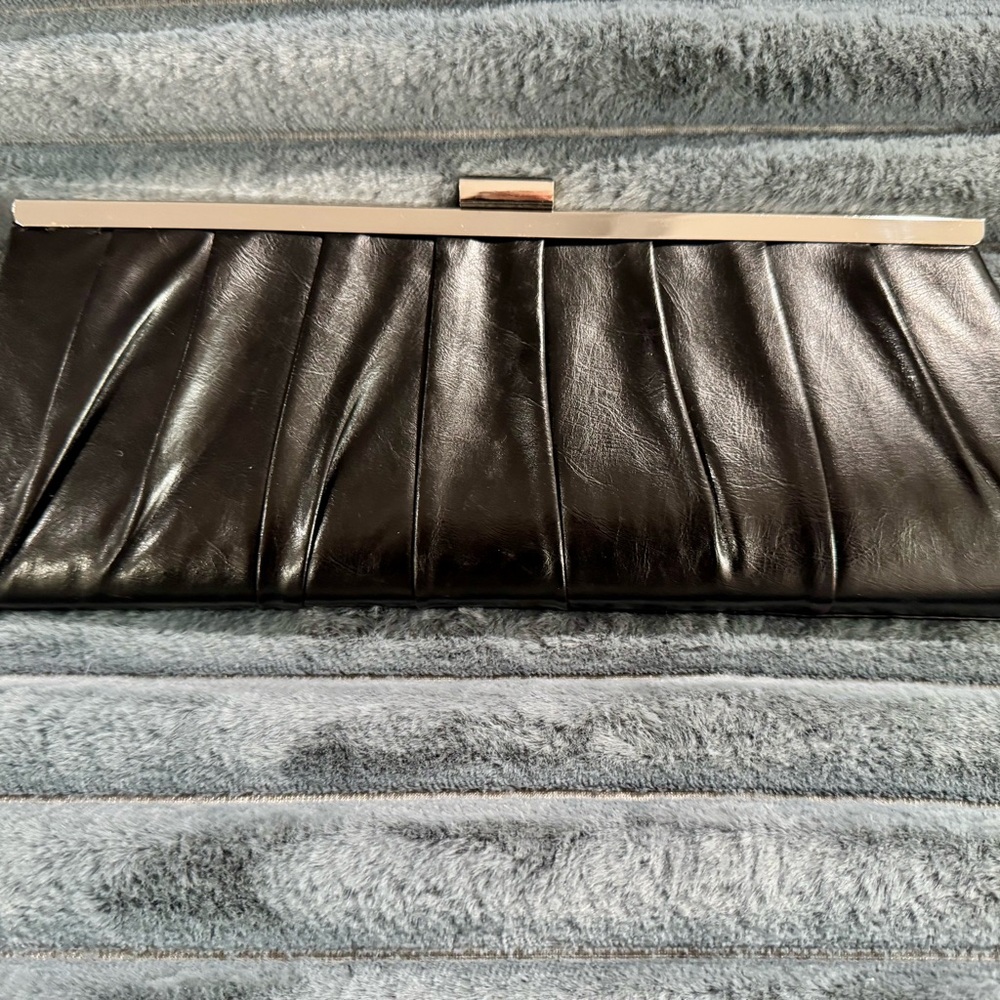 Vintage Bijoux Terner Elegant Black Clutch Bag